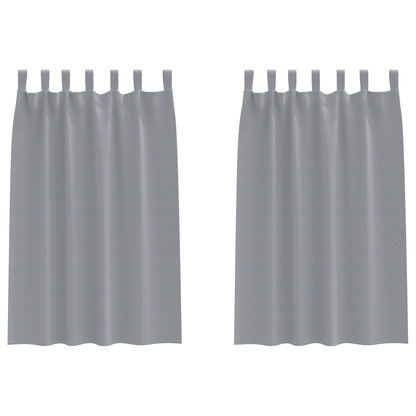 Verduisterende gordijnen 2 pcs Lichtgrijs 175 x 140 cm