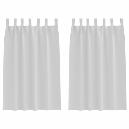 Verduisterende gordijnen 2 pcs Bleekgrijs 175 x 140 cm