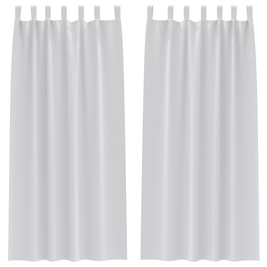 Verduisterende gordijnen 2 pcs Bleekgrijs 225 x 140 cm