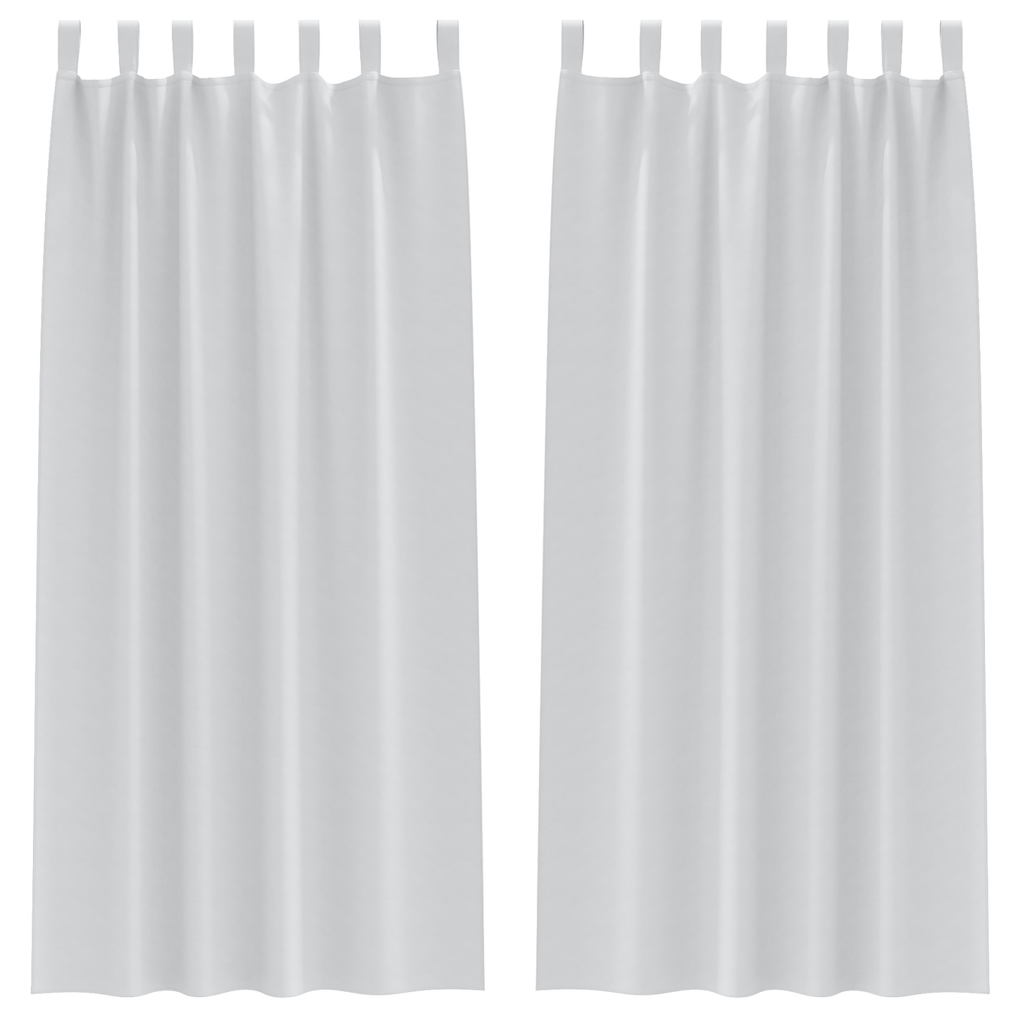 Gordijnen met gordijnen 2 pcs Bleekgrijs 245 x 140 cm Polyester