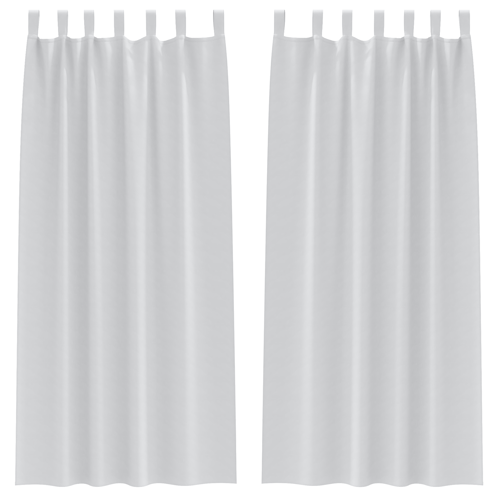 Gordijnen met gordijnen 2 pcs Bleekgrijs 260 x 140 cm Polyester