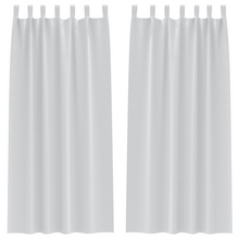 Gordijnen met gordijnen 2 pcs Bleekgrijs 260 x 140 cm Polyester