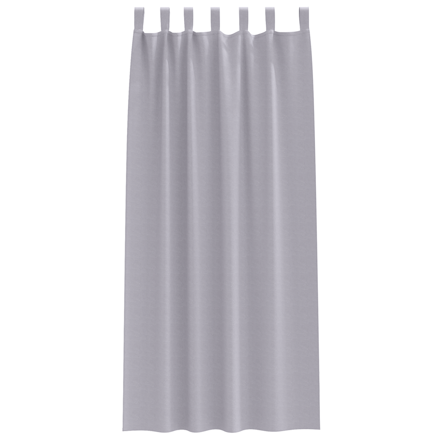Gordijnen 2 pcs Metaalgrijs 260 x 140 cm Polyester