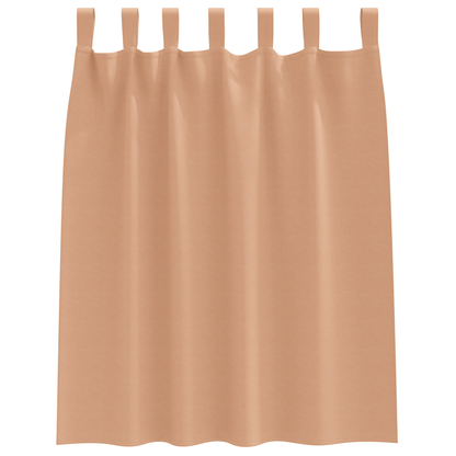 Verduisterende gordijnen 2 pcs Lichtbruin 140 x 140 cm