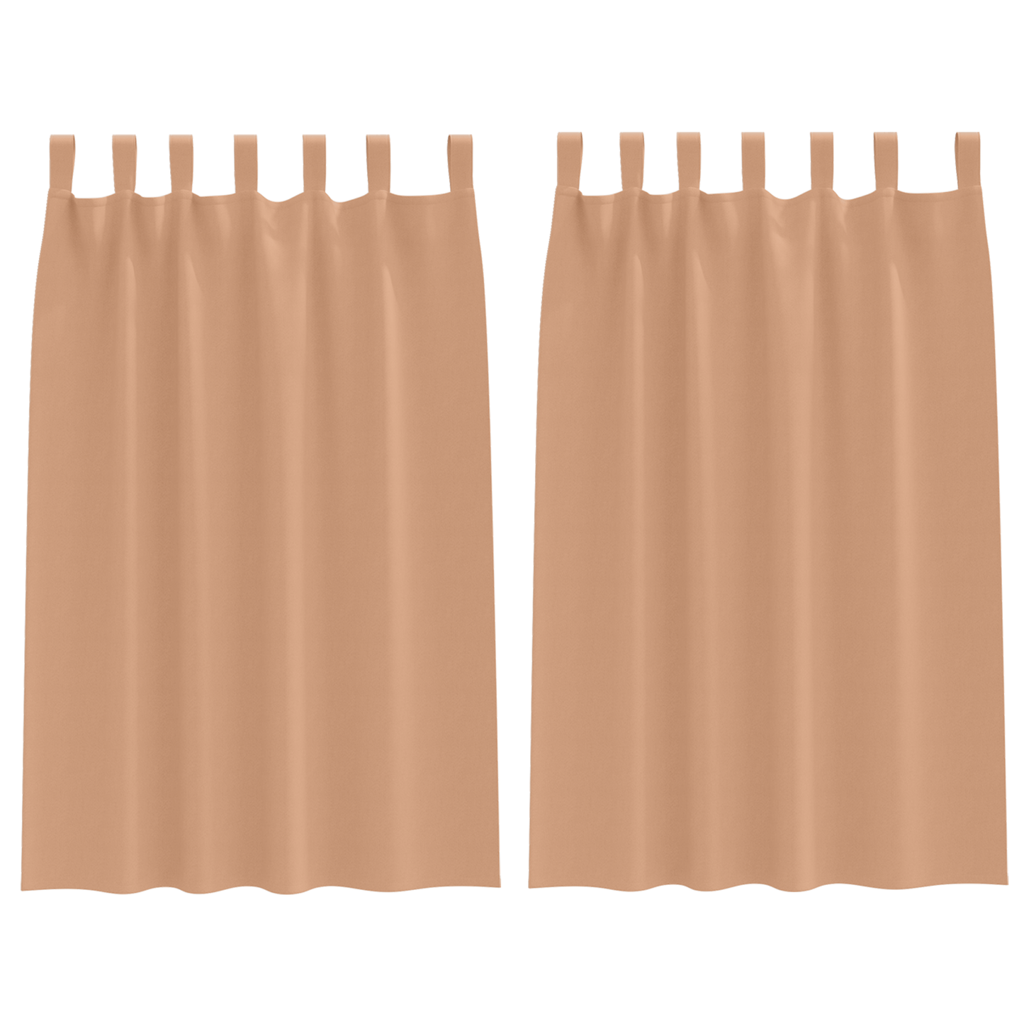 Verduisterende gordijnen 2 pcs Lichtbruin 175 x 140 cm