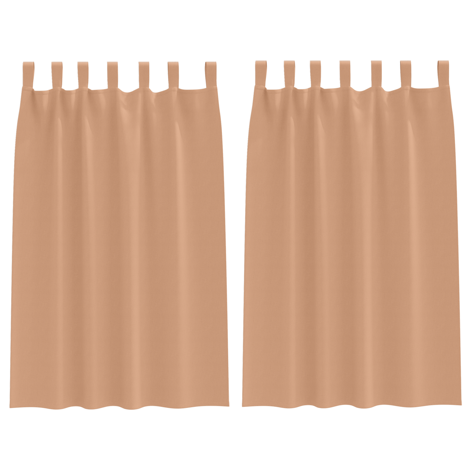 Verduisterende gordijnen 2 pcs Lichtbruin 175 x 140 cm