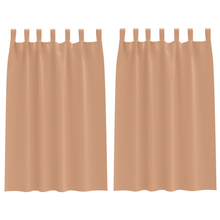 Verduisterende gordijnen 2 pcs Lichtbruin 175 x 140 cm