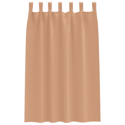 Verduisterende gordijnen 2 pcs Lichtbruin 175 x 140 cm