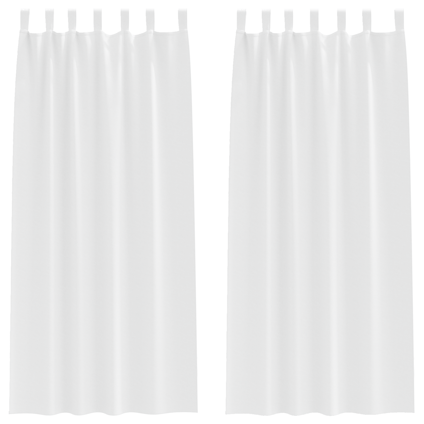 Verduisterende gordijnen 2 pcs Zuiverwit 245 x 140 cm Polyester