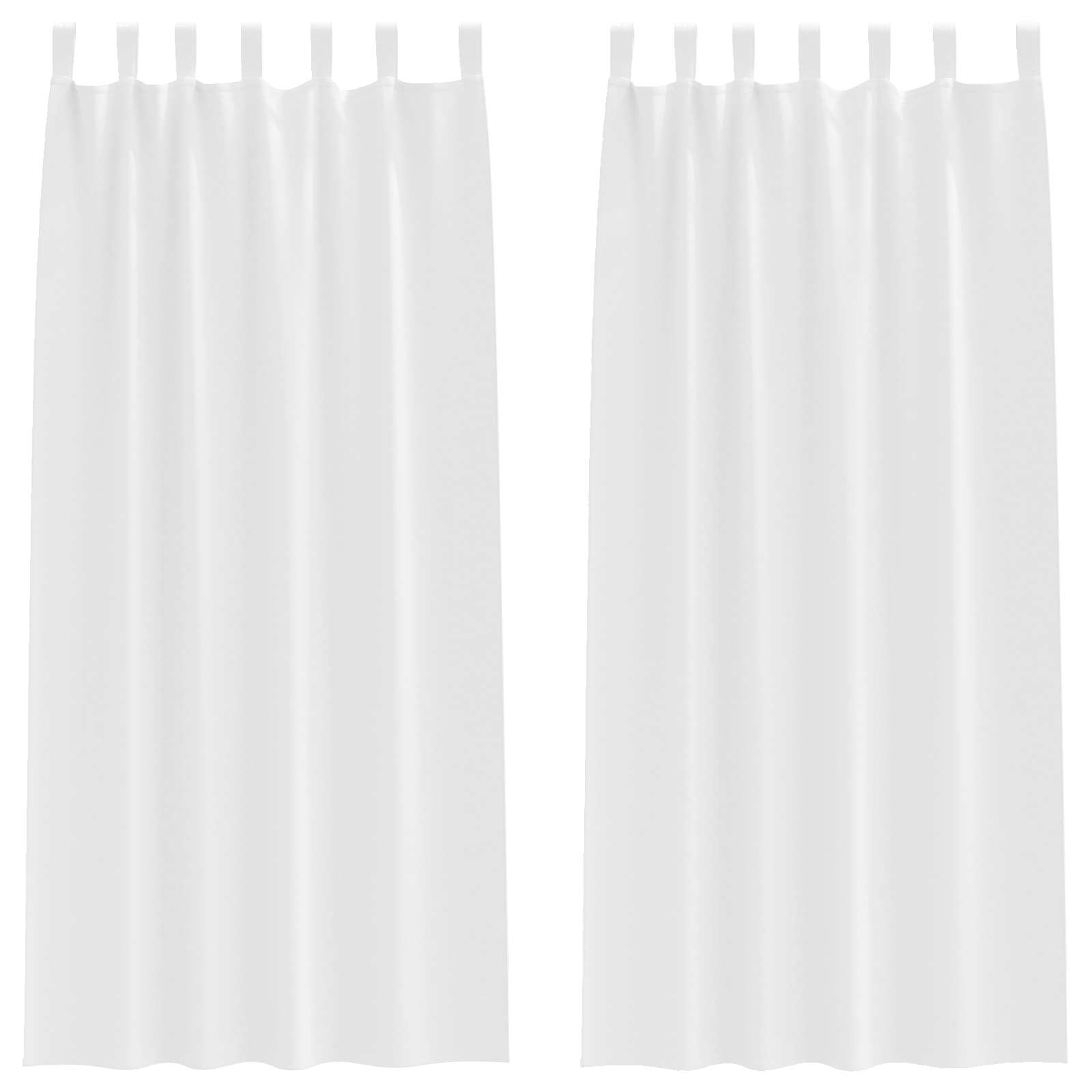 Verduisterende gordijnen 2 pcs Zuiverwit 245 x 140 cm Polyester
