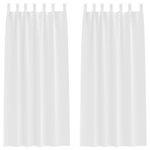 Verduisterende gordijnen 2 pcs Zuiverwit 245 x 140 cm Polyester