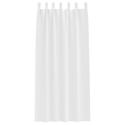 Verduisterende gordijnen 2 pcs Zuiverwit 245 x 140 cm Polyester