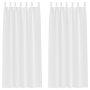 Verduisterende gordijnen 260x140 cm puur wit polyester