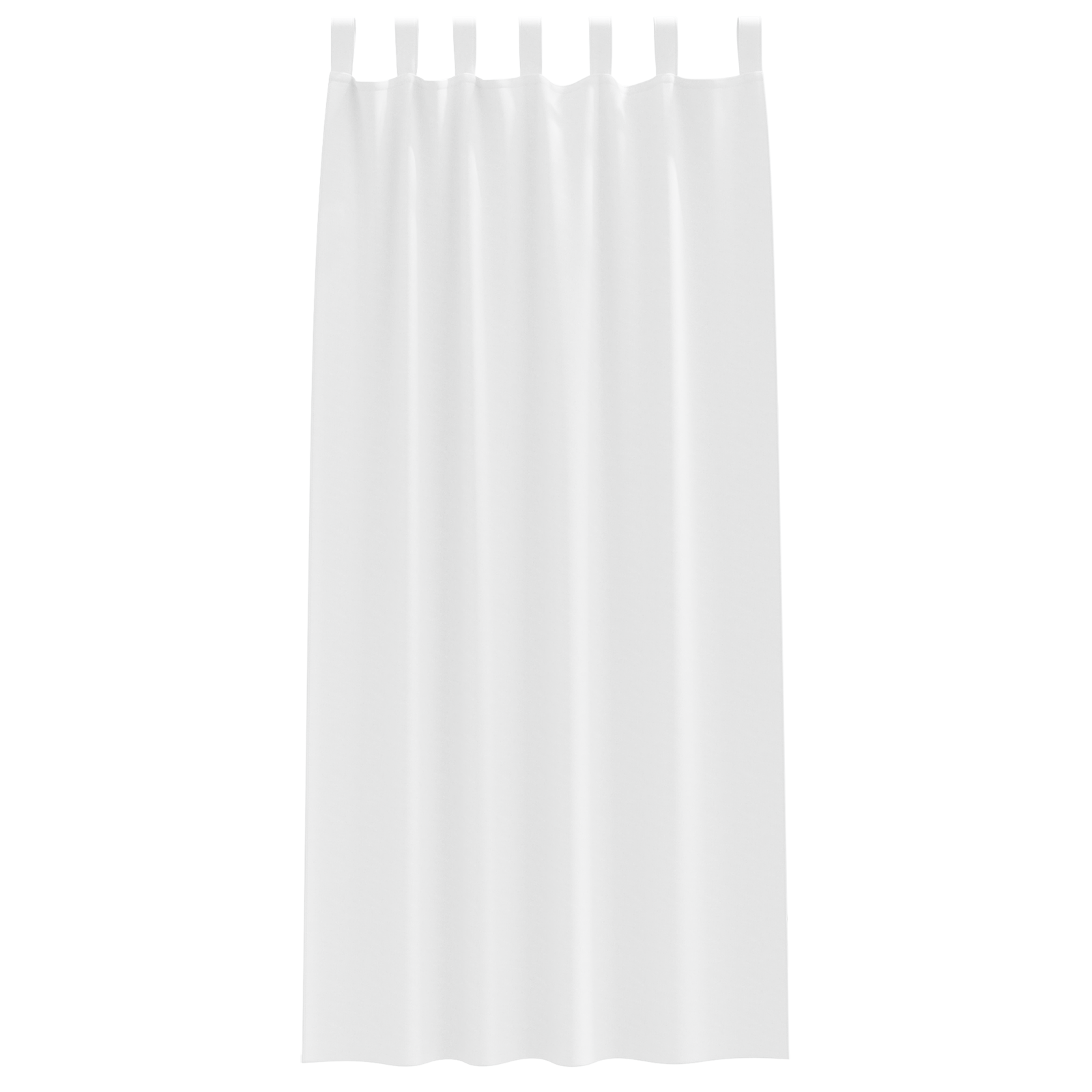 Gordijnen met gordijnen 2 pcs Zuiverwit 260 x 140 cm Polyester