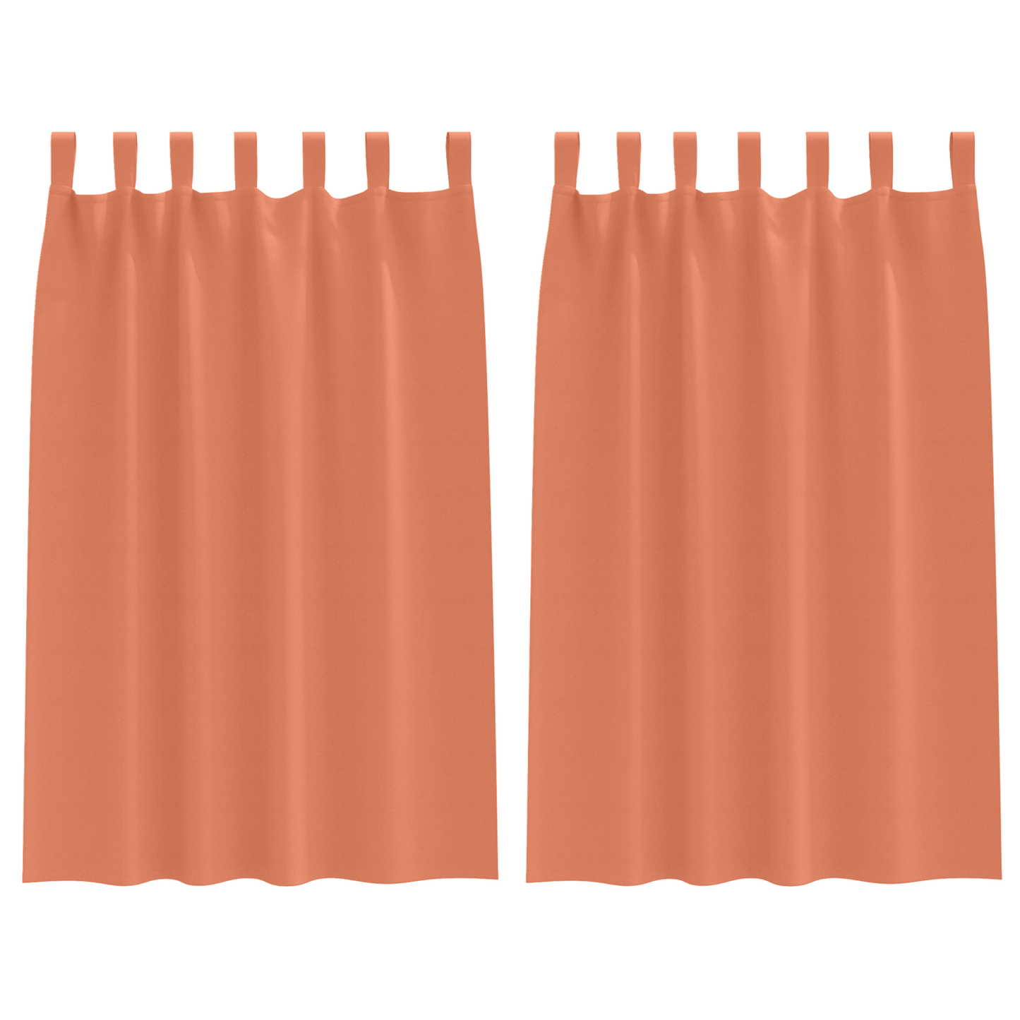 Verduisterende gordijnen 2 pcs Terracotta 175 x 140 cm