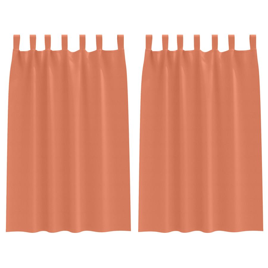 Verduisterende gordijnen 2 pcs Terracotta 175 x 140 cm