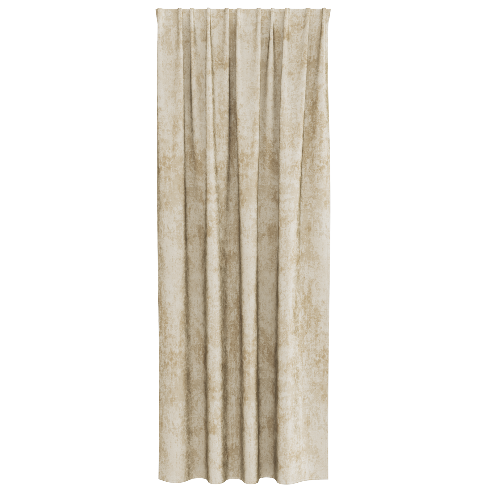 Velvet Gordijnen 2 stuks met Eyelets Crème 225x140 cm