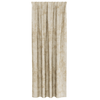Velvet Gordijnen 2 stuks met Eyelets Crème 225x140 cm
