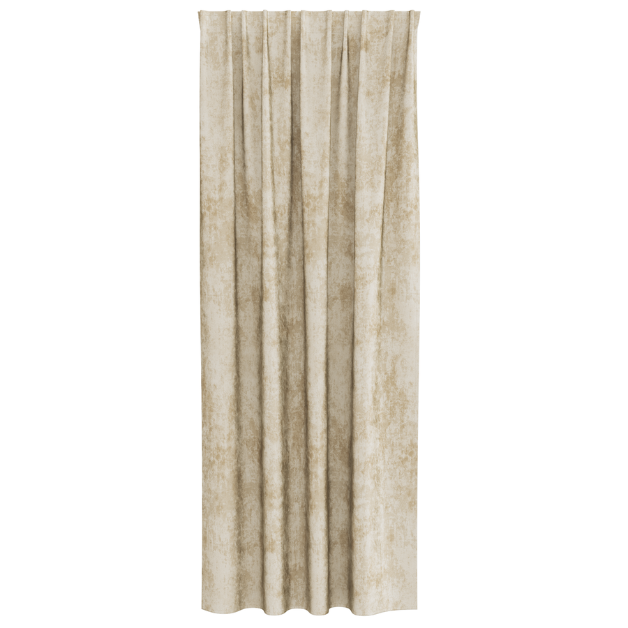 Velvet Gordijnen 2 stuks met Eyelets Crème 225x140 cm