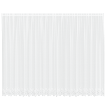 Kantgordijn met gordijnen Bloemen Wit 500 x 240 cm Polyester