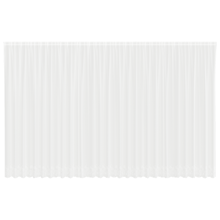 Kantgordijn met gordijnen Wit 750 x 260 cm Polyester