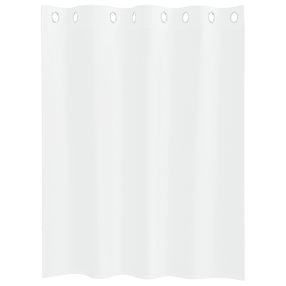 Gordijnen met gordijnen 2 pcs Wit 140 x 140 cm Polyester