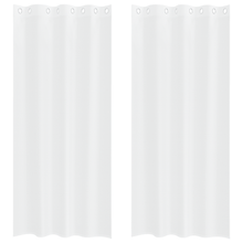 Gordijnen met gordijnen 2 pcs Wit 140 x 245 cm Polyester