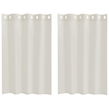 Gordijnen met gordijnen 2 pcs Crème 140 x 140 cm Polyester