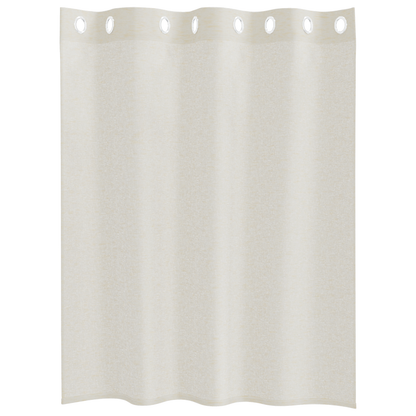 Gordijnen met gordijnen 2 pcs Crème 140 x 140 cm Polyester