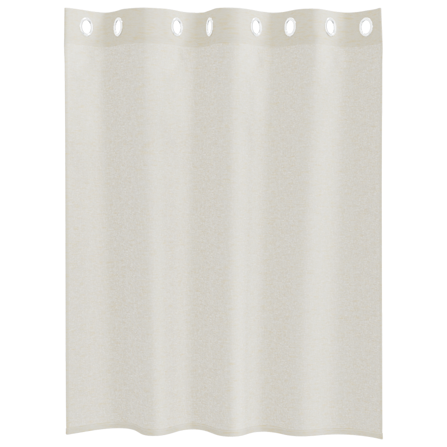 Gordijnen met gordijnen 2 pcs Crème 140 x 140 cm Polyester