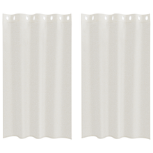 Gordijnen met gordijnen 2 pcs Crème 140 x 175 cm Polyester