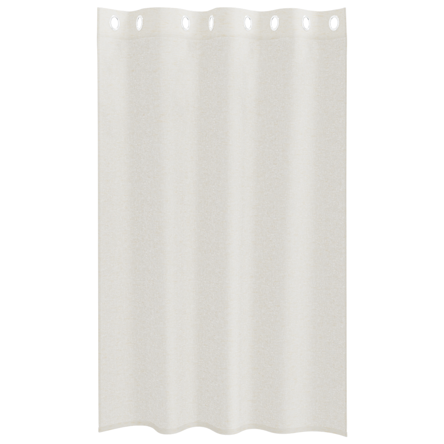 Gordijnen met gordijnen 2 pcs Crème 140 x 175 cm Polyester