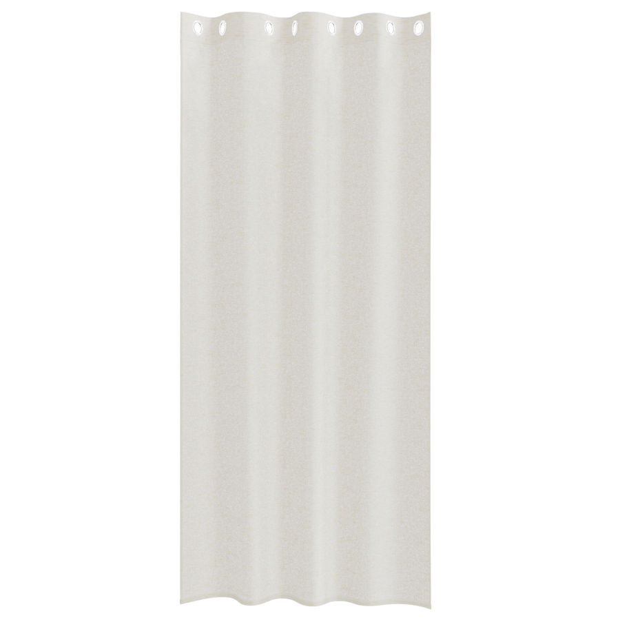 Gordijnen met gordijnen 2 pcs Crème 140 x 225 cm Polyester