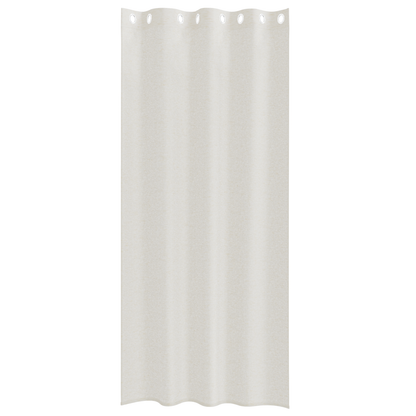 Gordijnen met gordijnen 2 pcs Crème 140 x 245 cm Polyester