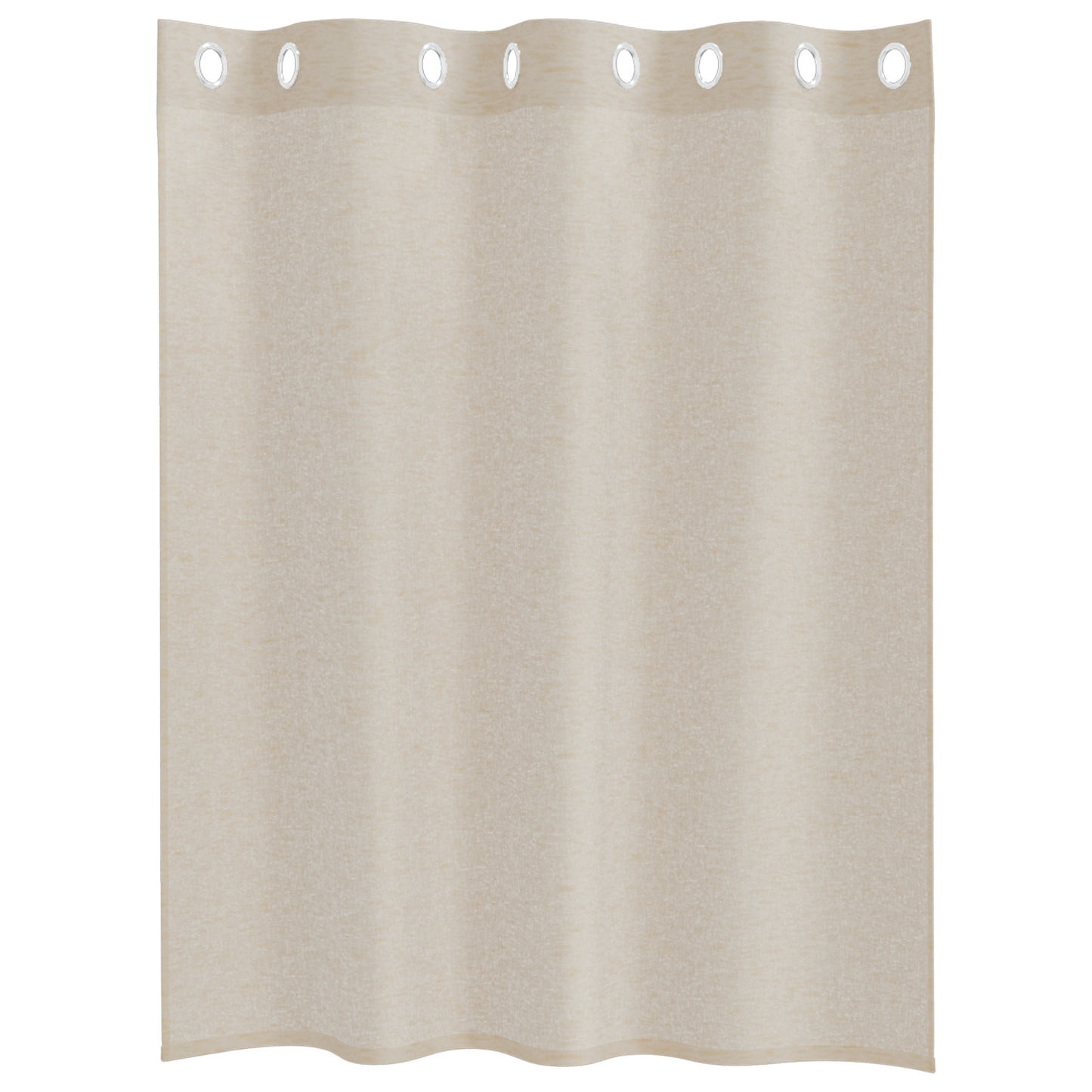Gordijnen met gordijnen 2 pcs Zand 140 x 140 cm Polyester