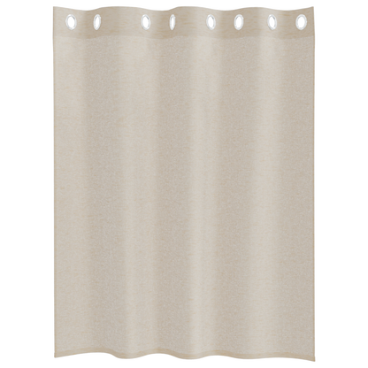 Gordijnen met gordijnen 2 pcs Zand 140 x 140 cm Polyester