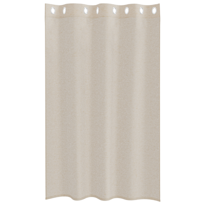 Gordijnen met gordijnen 2 pcs Zand 140 x 175 cm Polyester