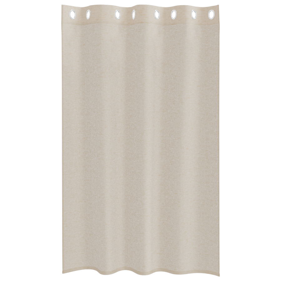 Gordijnen met gordijnen 2 pcs Zand 140 x 175 cm Polyester