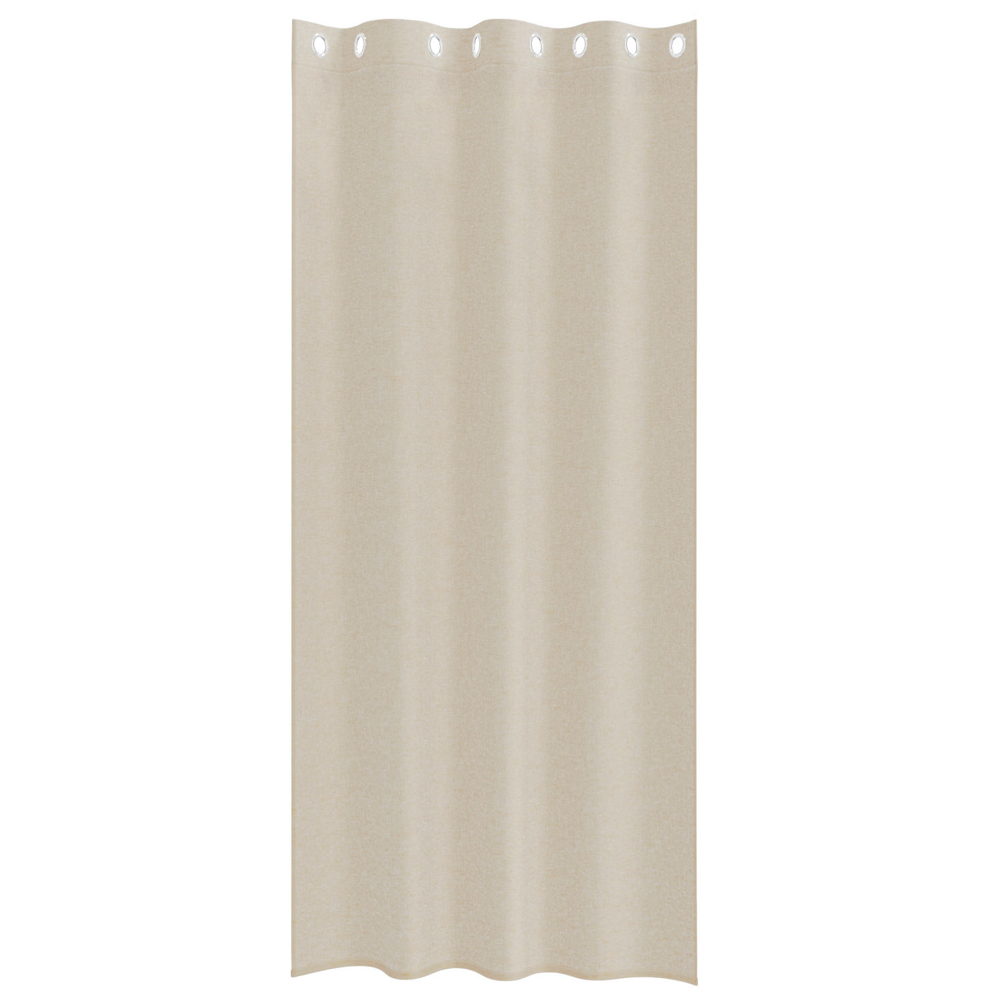 Gordijnen met gordijnen 2 pcs Zand 140 x 245 cm Polyester