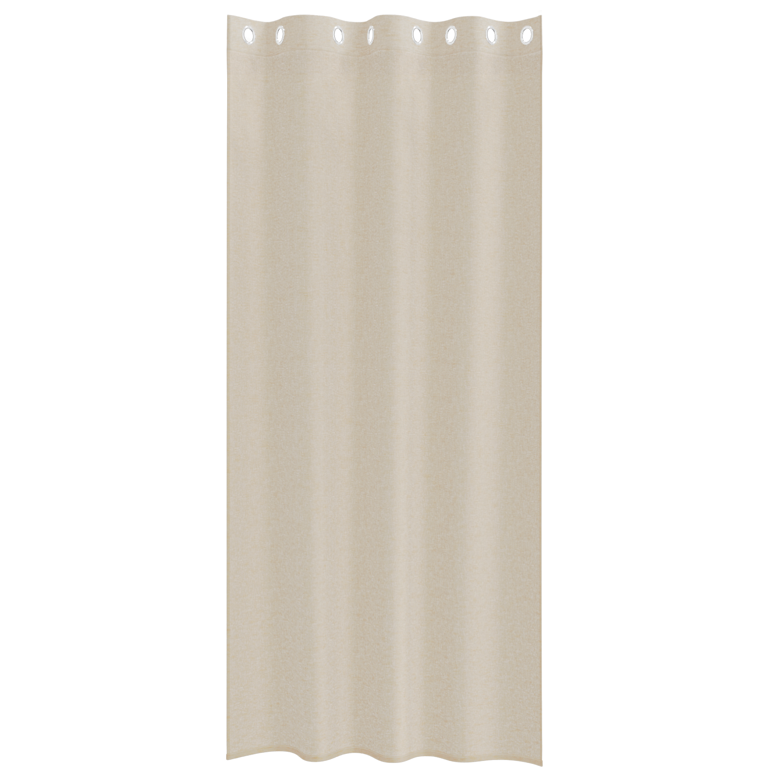 Gordijnen met gordijnen 2 pcs Zand 140 x 260 cm Polyester