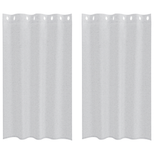 Gordijnen met gordijnen 2 pcs Lichtgrijs 140 x 175 cm Polyester