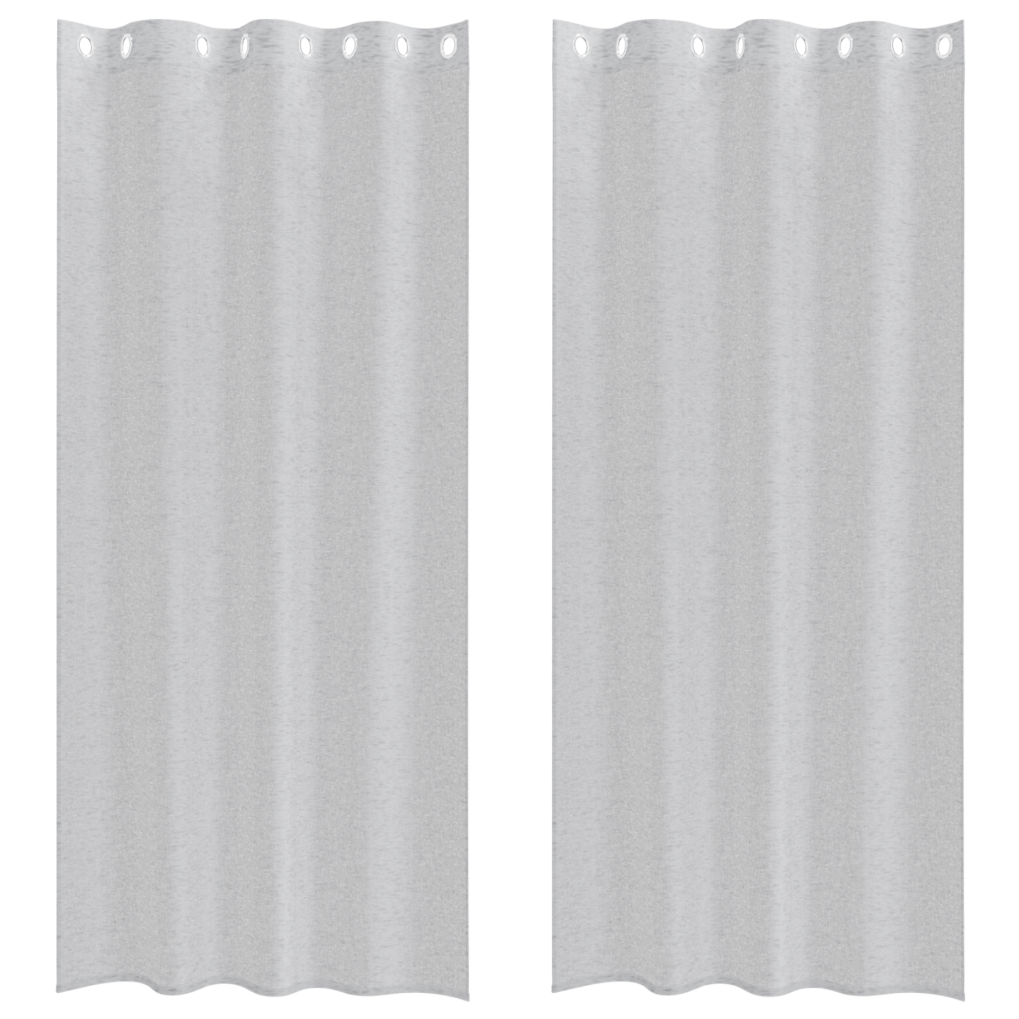 Gordijnen met gordijnen 2 pcs Lichtgrijs 140 x 225 cm Polyester