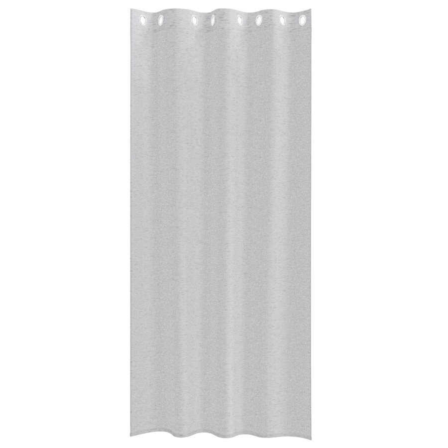 Gordijnen met gordijnen 2 pcs Lichtgrijs 140 x 225 cm Polyester