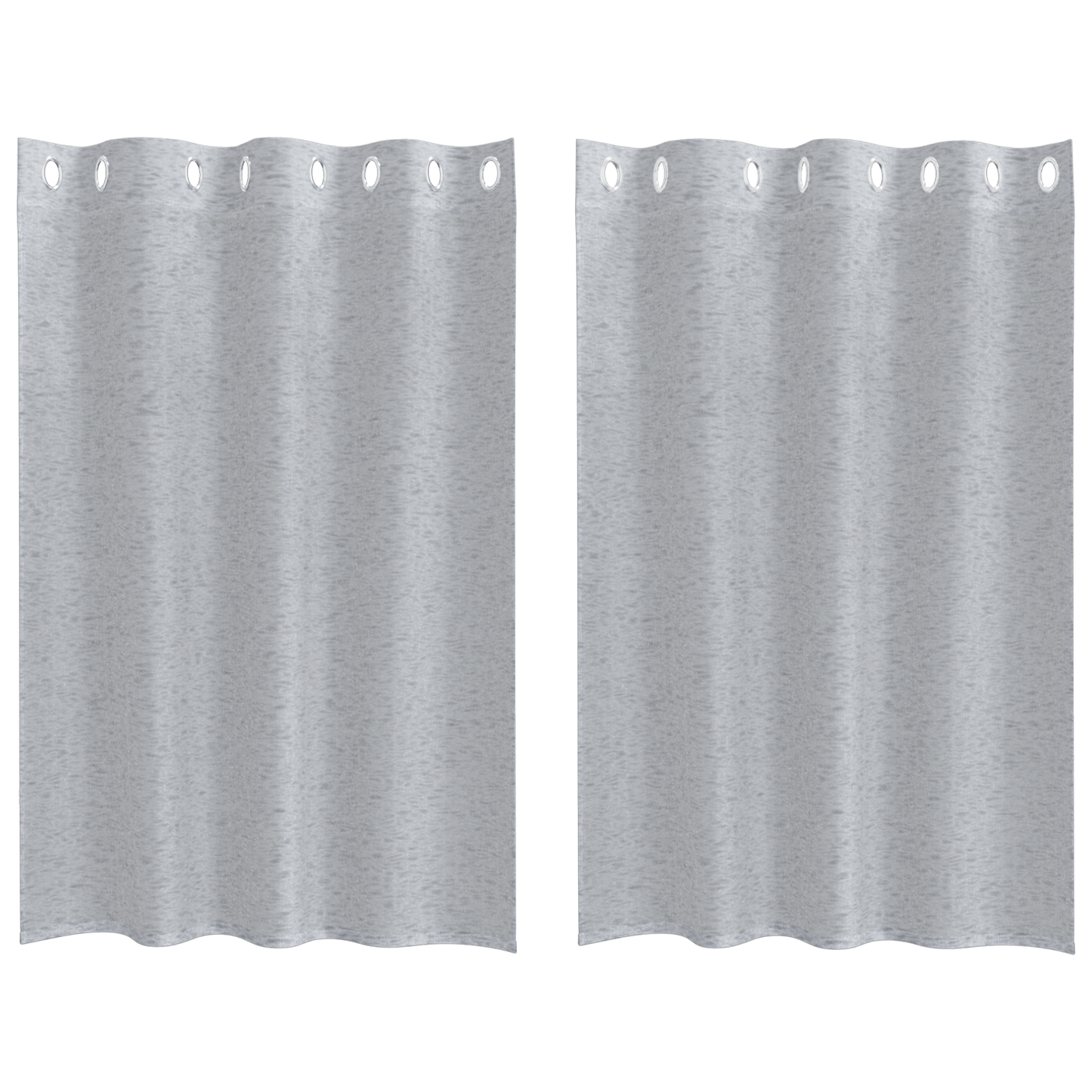 Gordijnen 2 pcs Donkergrijs 140 x 140 cm Polyester