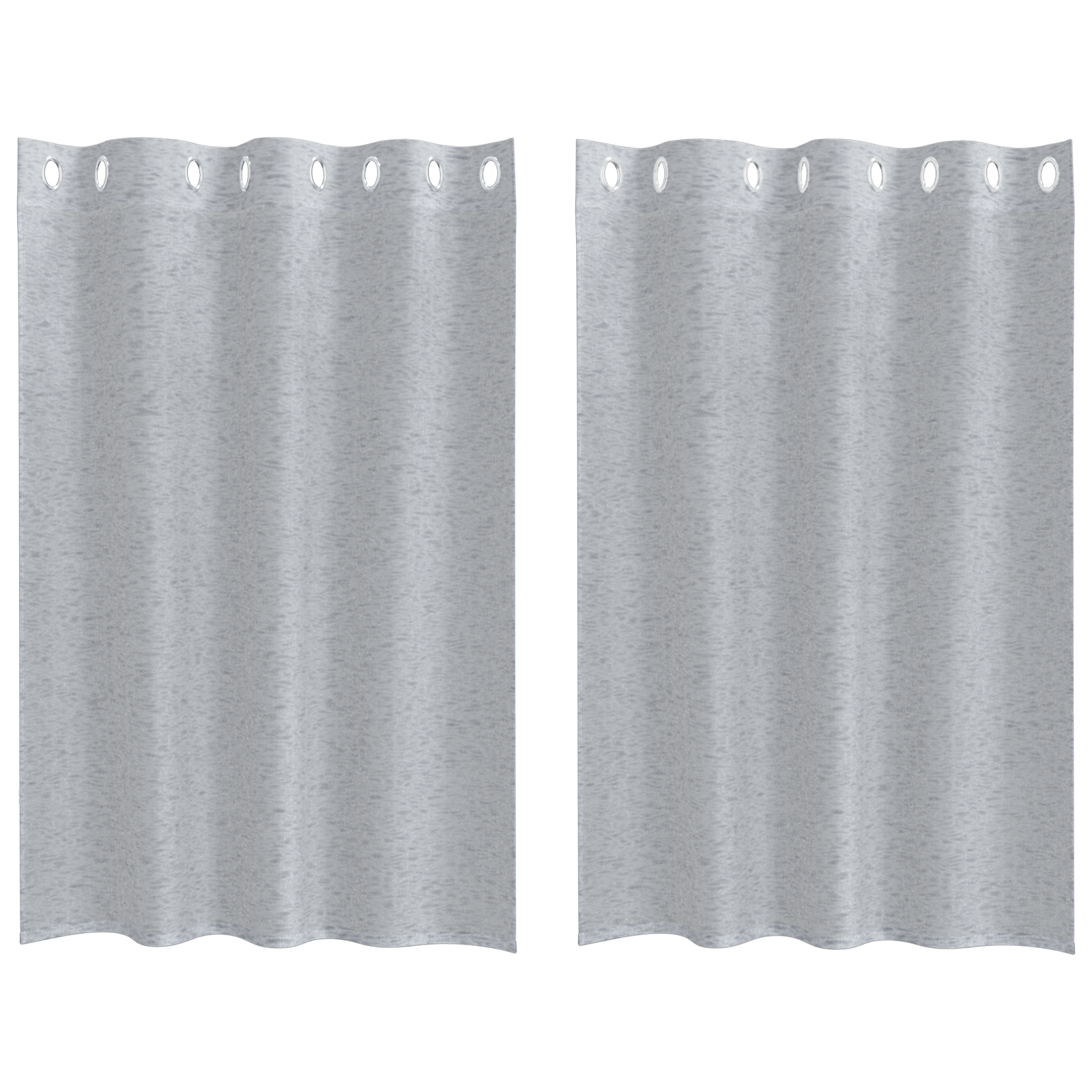 Gordijnen 2 pcs Donkergrijs 140 x 140 cm Polyester