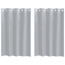 Gordijnen 2 pcs Donkergrijs 140 x 140 cm Polyester