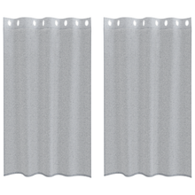 Gordijnen 2 pcs Donkergrijs 140 x 175 cm Polyester