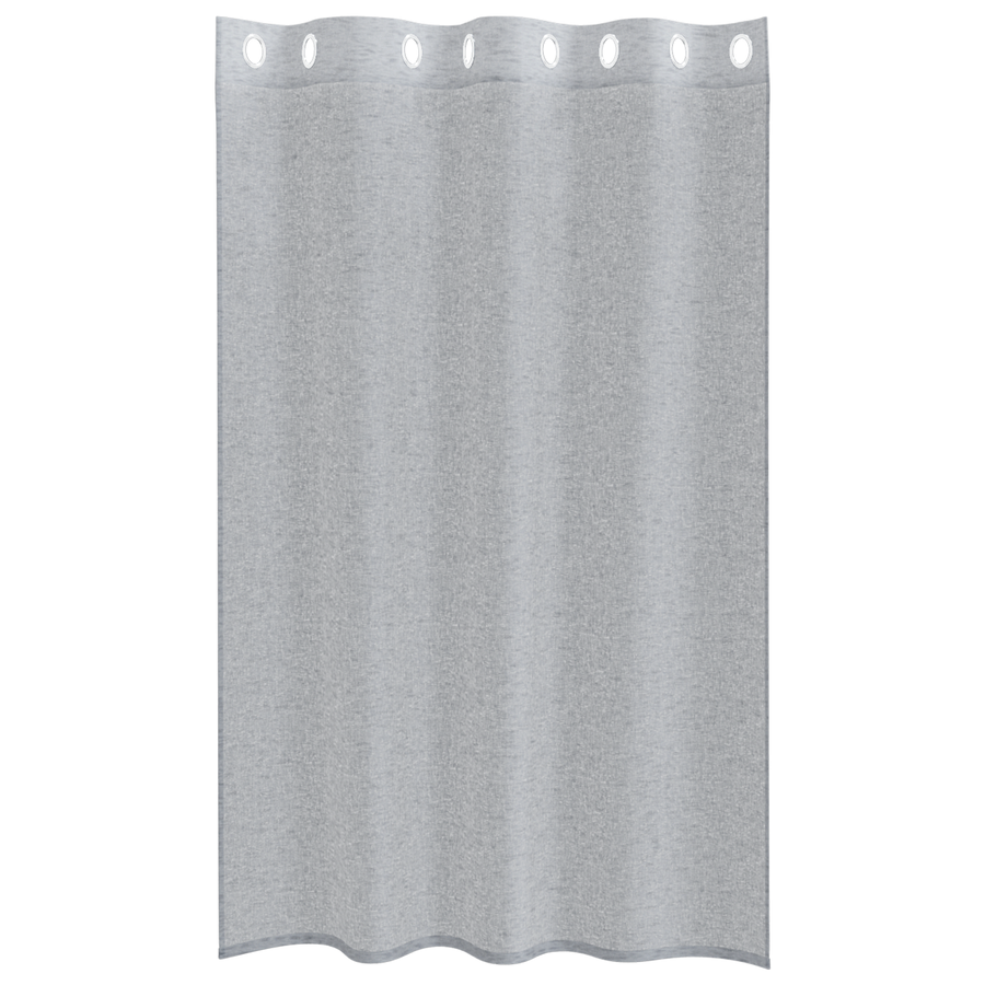 Gordijnen 2 pcs Donkergrijs 140 x 175 cm Polyester