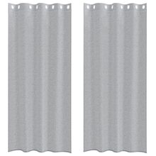 Gordijnen 2 pcs Donkergrijs 140 x 225 cm Polyester