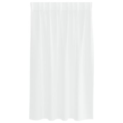 Gordijnen met gordijnen 2 pcs Wit 140 x 140 cm Polyester